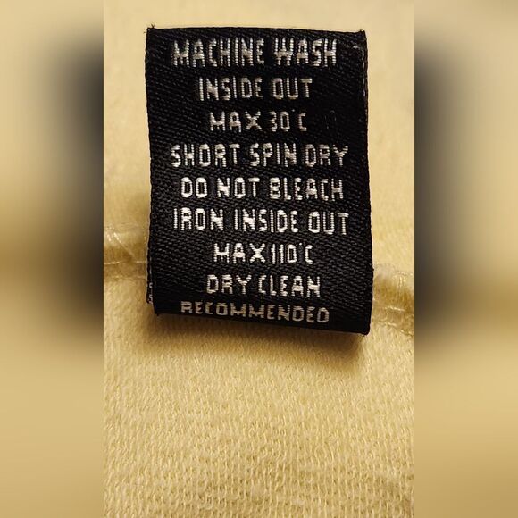 BCBGโMAX AZRIA Yellow Embroidered Zip Up Sweater - Size Large - Picture 13 of 15